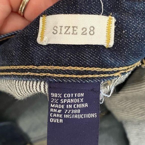 Madewell Dark Wash Zipper Ankle Mid-rise Jeans, Size 28 - Picture 12 of 14